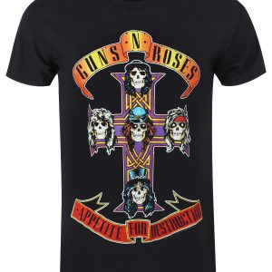 Guns N Roses Appetite For Destruction Men’s Black T-Shirt