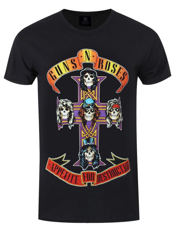 Guns N Roses Appetite For Destruction Men’s Black T-Shirt