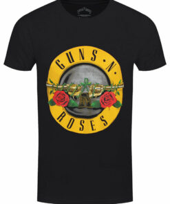 Guns N Roses Classic Logo Mens Black T Shirt 1