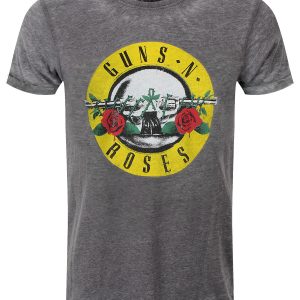 Guns N Roses Classic Logo Men’s Burnout T-Shirt