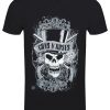 Guns N Roses Faded Skull Men’s Black T-Shirt