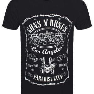 Guns N Roses Paradise City Mens Black T Shirt 1