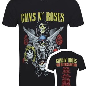 Guns N’ Roses Pistols & Roses Men’s Black T-Shirt