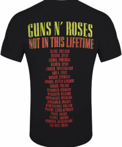 Guns N Roses Pistols Roses Mens Black T Shirt 2