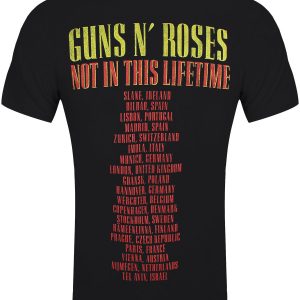 Guns N’ Roses Pistols & Roses Men’s Black T-Shirt