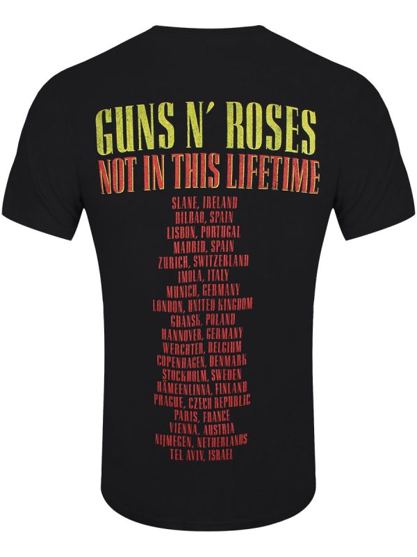 Guns N’ Roses Pistols & Roses Men’s Black T-Shirt