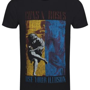 Guns N Roses Use Your Illusion Men’s Black T-Shirt