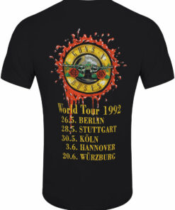 Guns N' Roses Use Your Illusion World Tour Men's Black T-Shirt 1 Guns N Roses Use Your Illusion World Tour Mens Black T Shirt 2