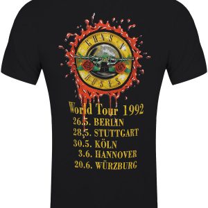 Guns N’ Roses Use Your Illusion World Tour Men’s Black T-Shirt