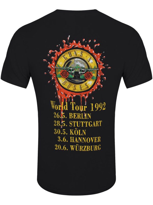 Guns N’ Roses Use Your Illusion World Tour Men’s Black T-Shirt