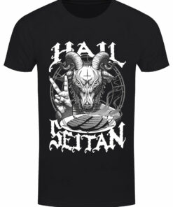 Hail Seitan Mens Black T Shirt 1