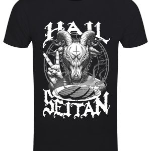 Hail Seitan Mens Black T Shirt 1