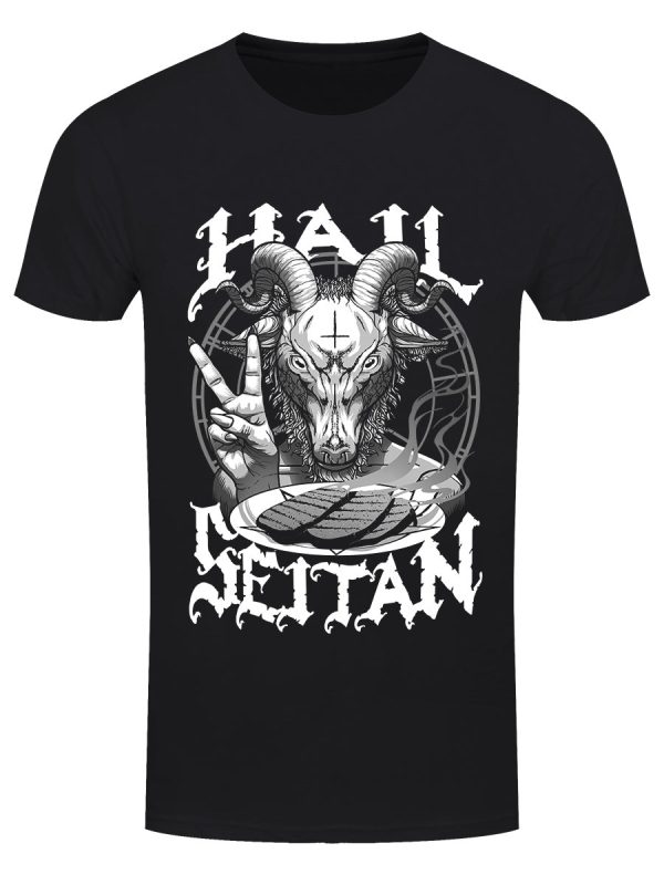 Hail Seitan Men’s Black T-Shirt