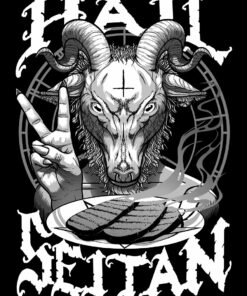 Hail Seitan Men's Black T-Shirt 2 Hail Seitan Mens Black T Shirt 3