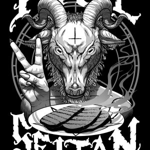 Hail Seitan Mens Black T Shirt 3