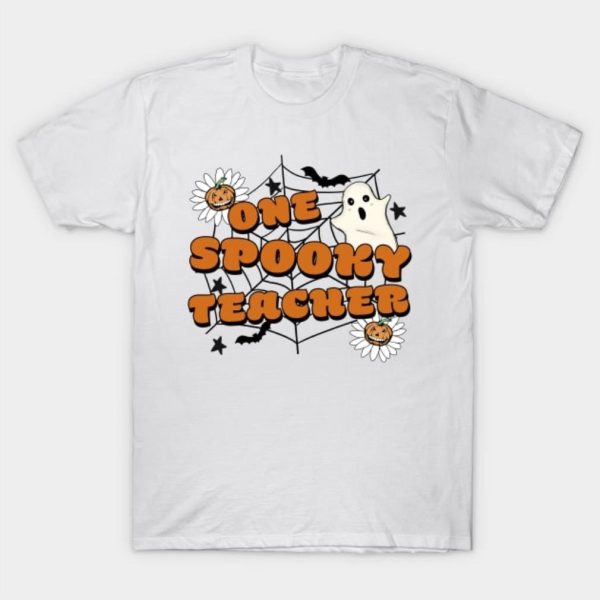 Halloween 2023 One Spooky Teacher Funny T-shirt