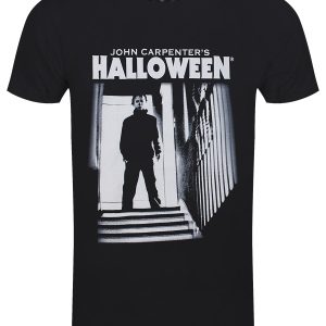 Halloween Stairs Men’s Black T-Shirt