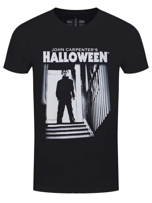 Halloween Stairs Men’s Black T-Shirt