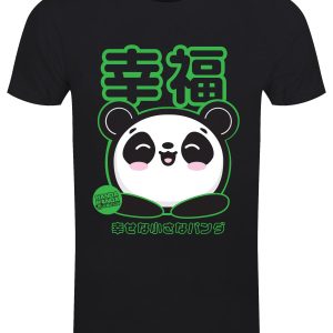 Handa Panda Happiness Men’s Black T-Shirt