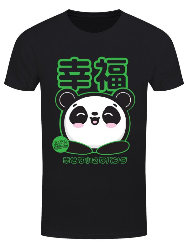 Handa Panda Happiness Men’s Black T-Shirt