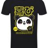 Handa Panda Joy Men’s Black T-Shirt