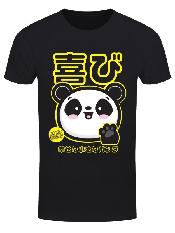 Handa Panda Joy Men’s Black T-Shirt