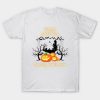 Happy Halloween spooky pumpkin and bats around spooky Home 2023 Halloween T-Shirt