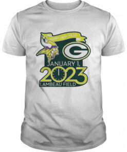 Happy New Years Packers Vs Vikings Jan 1 2023 Lambeau Field Gameday shirt 1