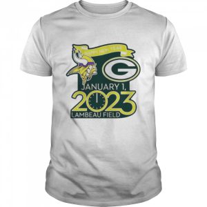 Happy New Years Packers Vs Vikings Jan 1 2023 Lambeau Field Gameday shirt 1