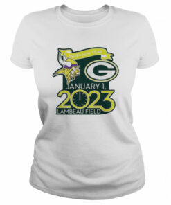 Happy New Years Packers Vs Vikings Jan 1 2023 Lambeau Field Gameday shirt 2