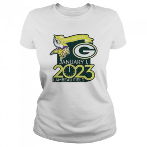 Happy New Years Packers Vs Vikings Jan 1 2023 Lambeau Field Gameday shirt 2