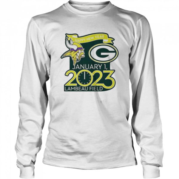 Happy New Years Packers Vs. Vikings Jan. 1 2023 Lambeau Field Gameday shirt