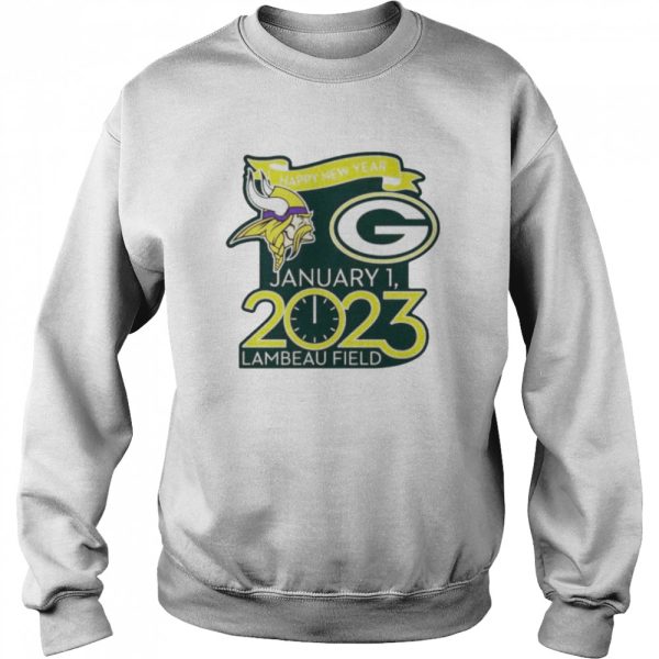 Packers Vs Vikings Jan 1 Match-Up happy new year gameday vs January 1st  2023 lambeau filed shirt - Ironmantee Premium ™ LLC