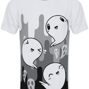 Happy Spooks Men’s White Sub Shirt