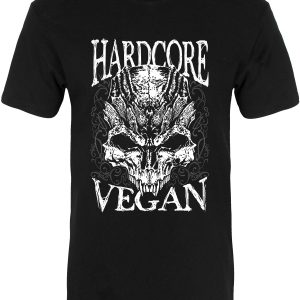 Hardcore Vegan Men’s Premium Black T-Shirt