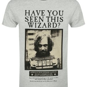 Harry Potter Sirius Black Poster Mens Heather Grey T Shirt 1