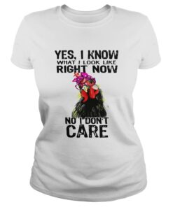 Hen yes I know what I look like right now no I don't care shirt 1