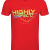 Highly Suspect Gradient Type Men’s Red T-Shirt