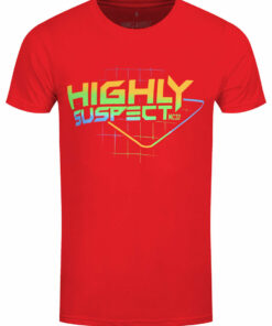 Highly Suspect Gradient Type Mens Red T Shirt 1