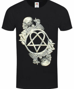 Him Bone Sculpute Mens Black T Shirt 1