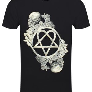 Him Bone Sculpute Mens Black T Shirt 1