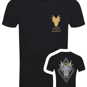 House Of The Dragon Emblem Mens Black T Shirt 1