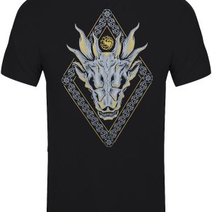 House Of The Dragon Emblem Mens Black T Shirt 2