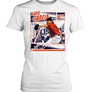 Houston Baseball Luis Garcia #77 comic signature shirt