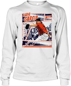 Houston Baseball Luis Garcia #77 comic signature shirt 2 Houston Baseball Luis Garcia 77 comic signature shirt 3