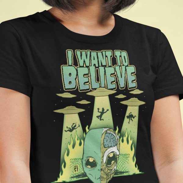 I Want To Believe Alien T-Shirt