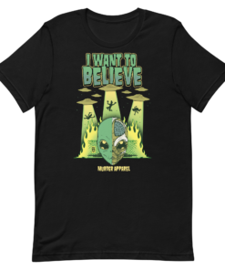 I Want To Believe Alien T Shirt 3