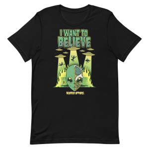 I Want To Believe Alien T Shirt 3