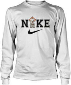 IT Pennywise X Nike Horror Halloween Character Swoosh Logo shirt 3
