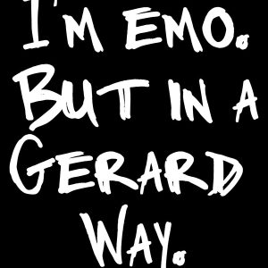 Im Emo But In A Gerard Way Mens Black T Shirt 3